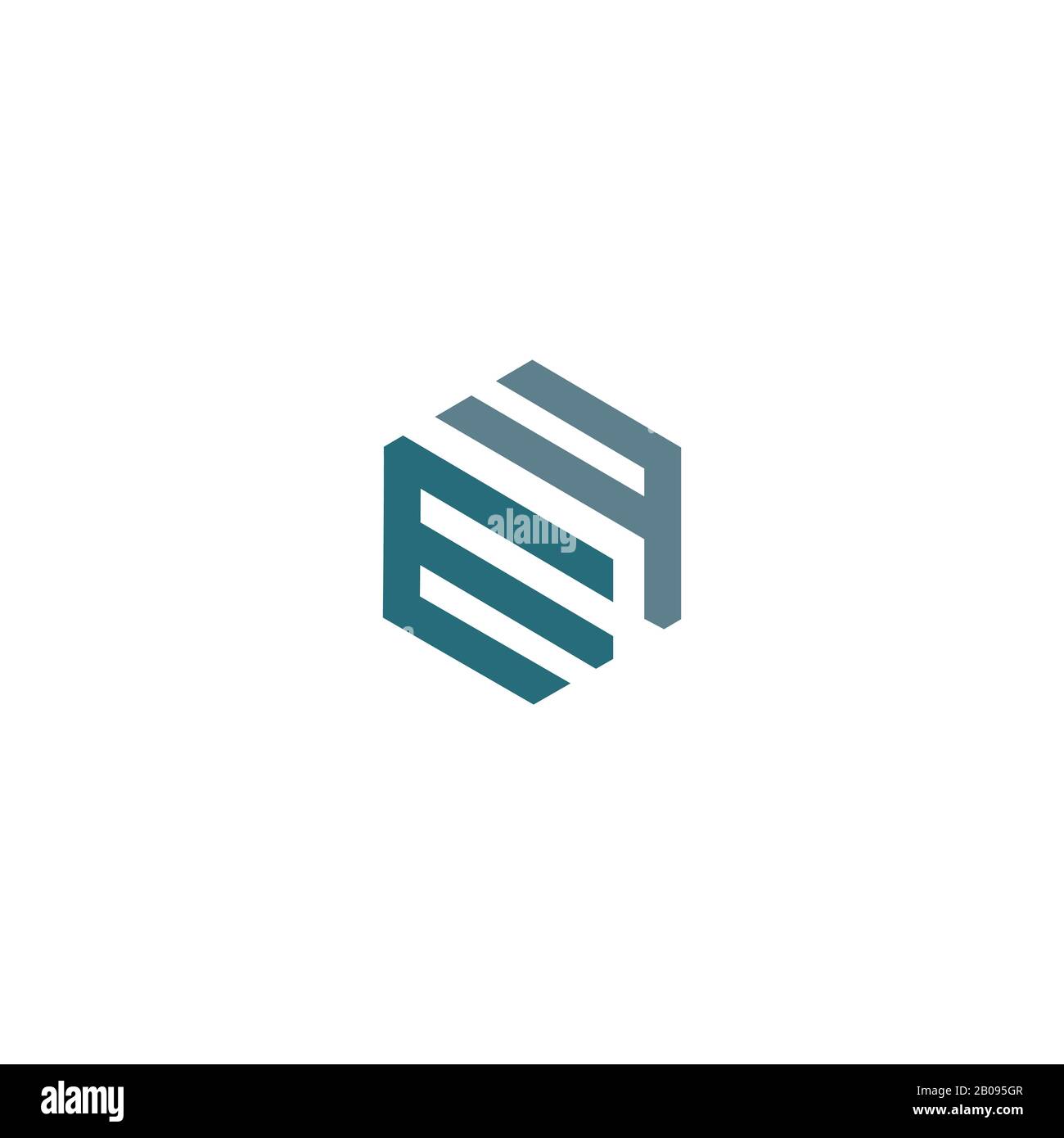 Modèle de logo MF ou fm de la lettre initiale Illustration de Vecteur