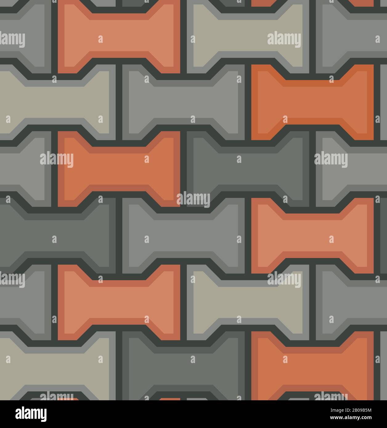 Carreaux de sol en pierres vectorielles sans couture. Illustration de la surface du bloc de texture d'arrière-plan Illustration de Vecteur