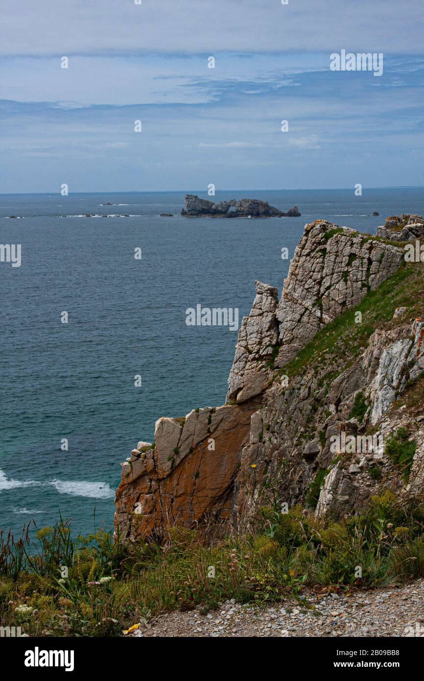 France, Brittainy, Pen Hir, Musée Memorial, Bataille De L'Atlantique, Poite De Pen Hir, Bunker Atlantikschlacht, Deuxième Guerre Mondiale, Mur De L'Atlantique, Banque D'Images