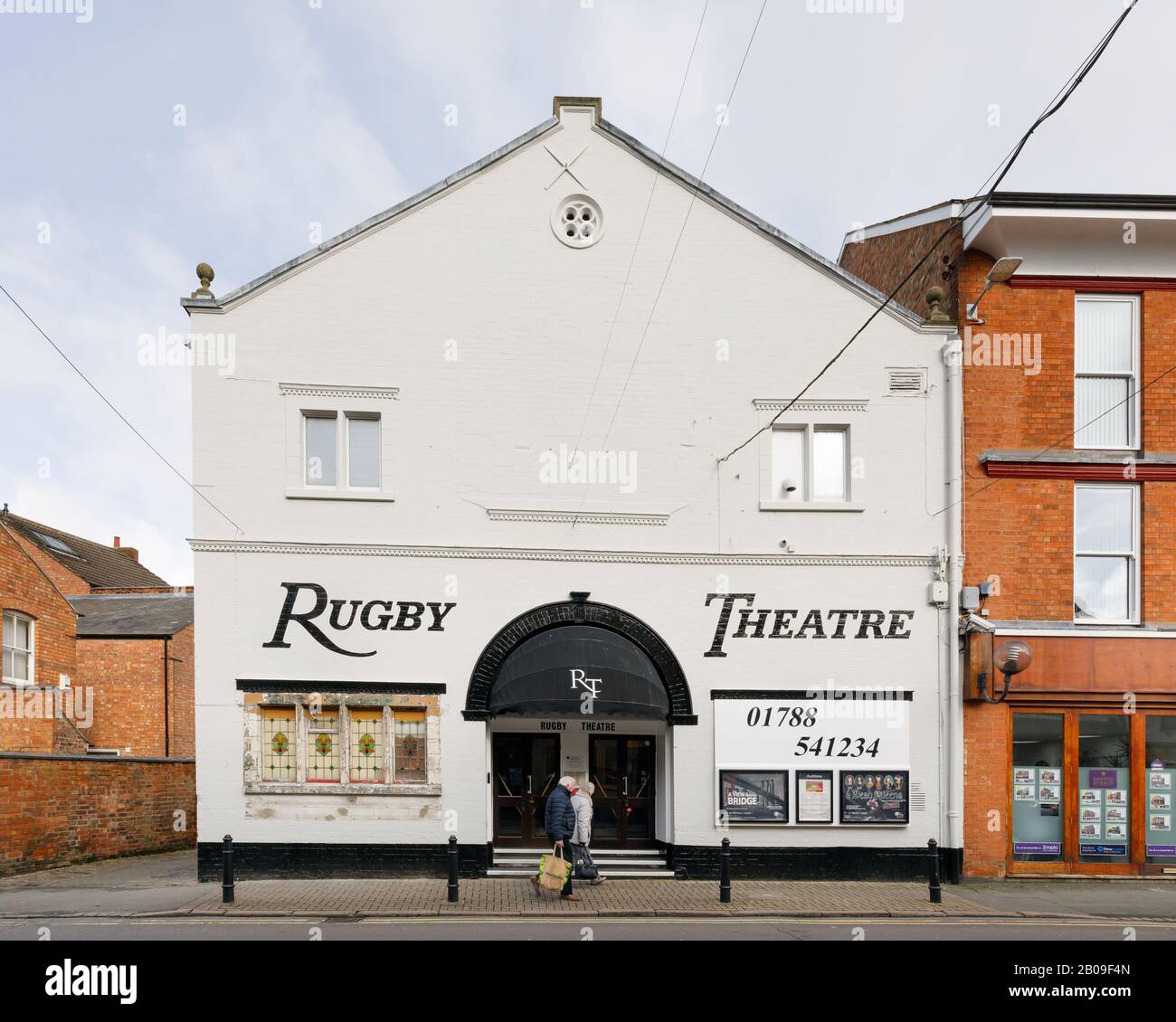 Rugby, Royaume-Uni, février 2020 : le Rugby Theatre, situé dans Henry Street, est un théâtre amateur indépendant qui accueille des spectacles et des films. Banque D'Images