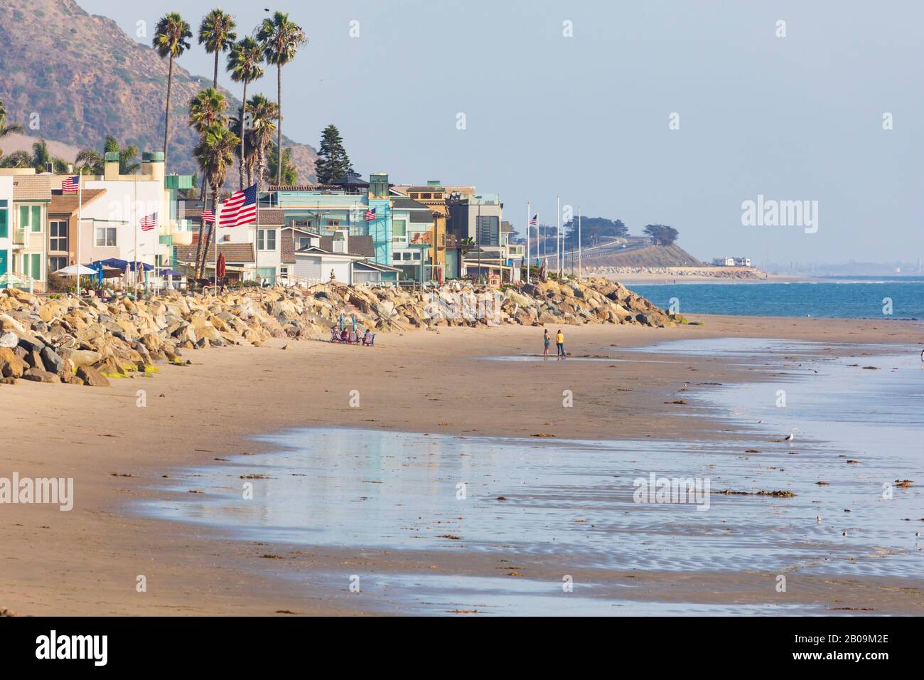 Plage de Solimar sur l'autoroute de la côte du Pacifique, Californie, États-Unis d'Amérique Banque D'Images