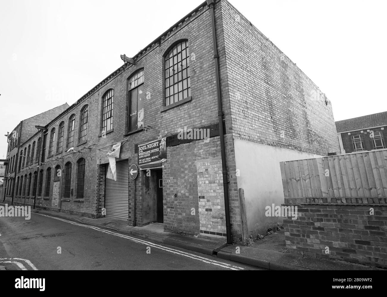 Ancienne usine de dentelles reconverties à long Eaton, Derbyshire, Royaume-Uni Banque D'Images