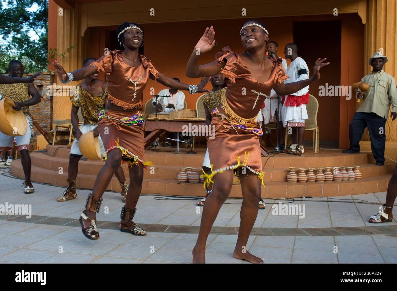 OUGANDA, KAMPALA, DANSES TRADITIONNELLES DE L'OUGANDA Banque D'Images