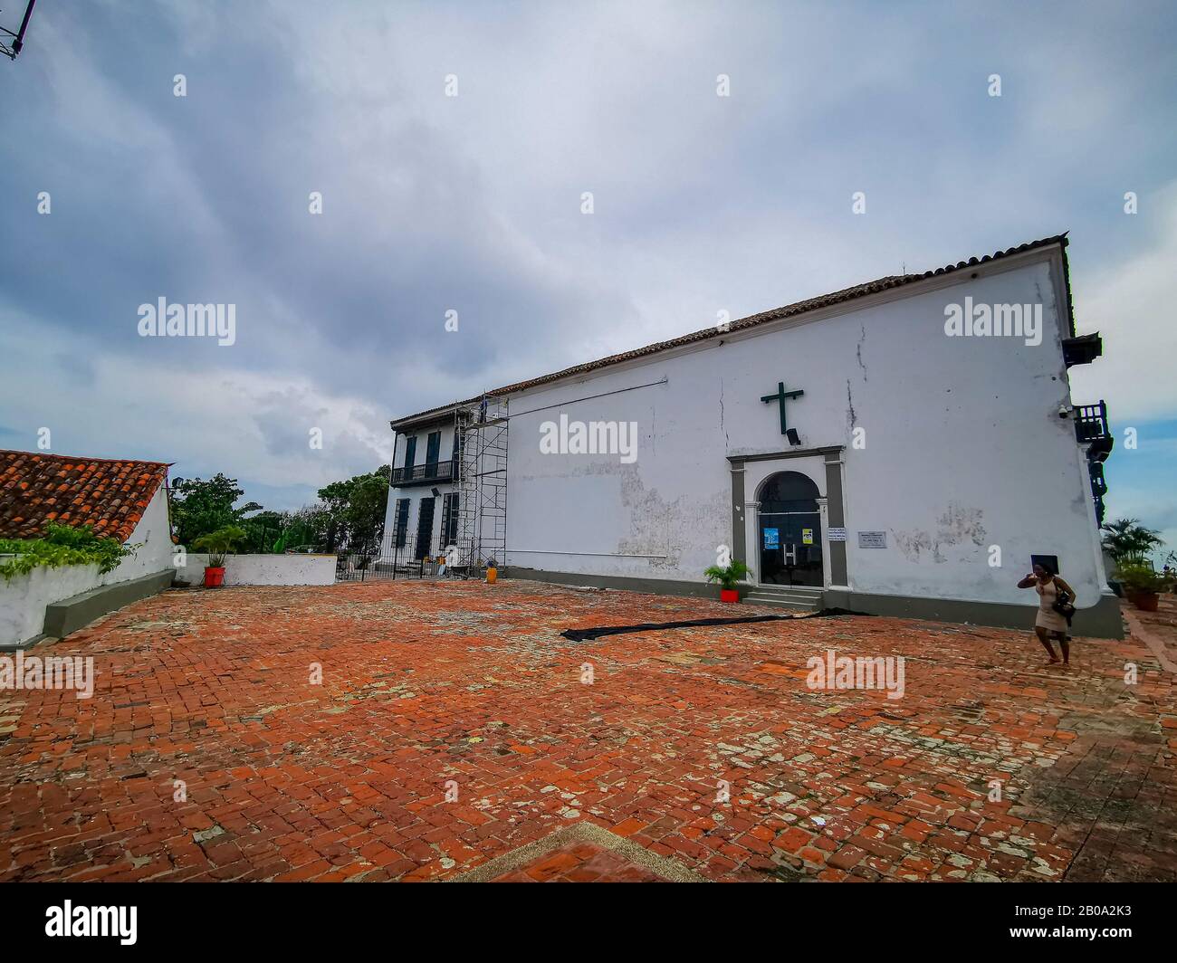Convento de la Popa, Carthagène, Colombie. Espagnol, fortification. Banque D'Images
