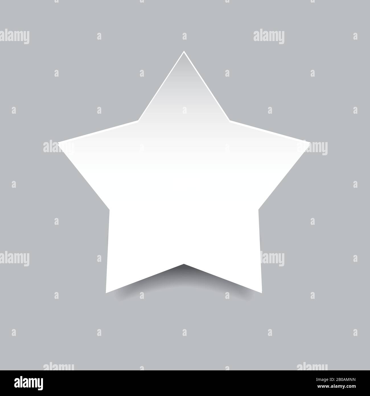 Autocollant d'étiquette vierge à motif étoile Vide Illustration de Vecteur