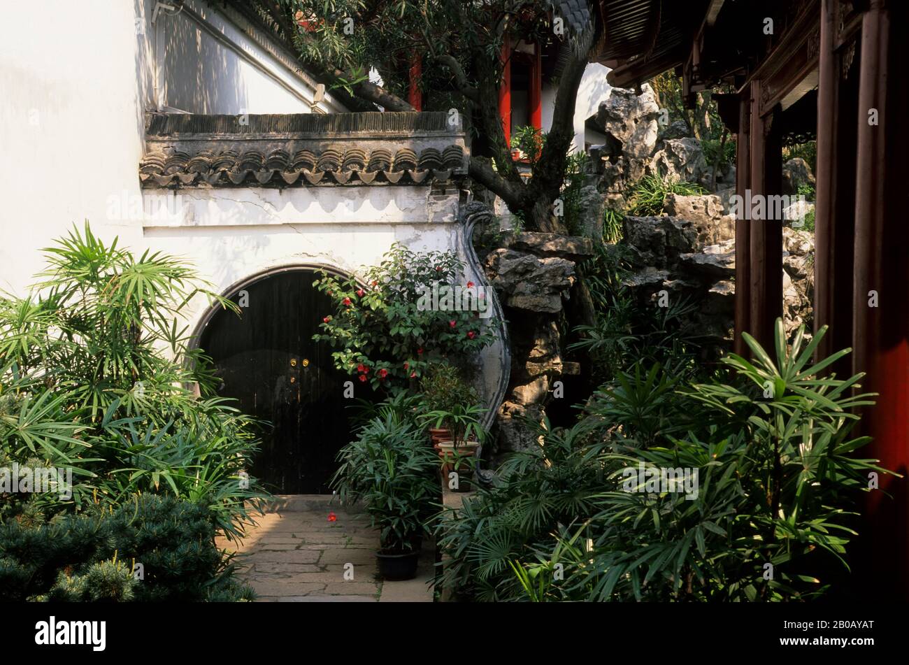 CHINE, SHANGHAI, JARDIN YU YUAN (JARDIN DE JOIE), DYNASTIE MING, 1559 Banque D'Images