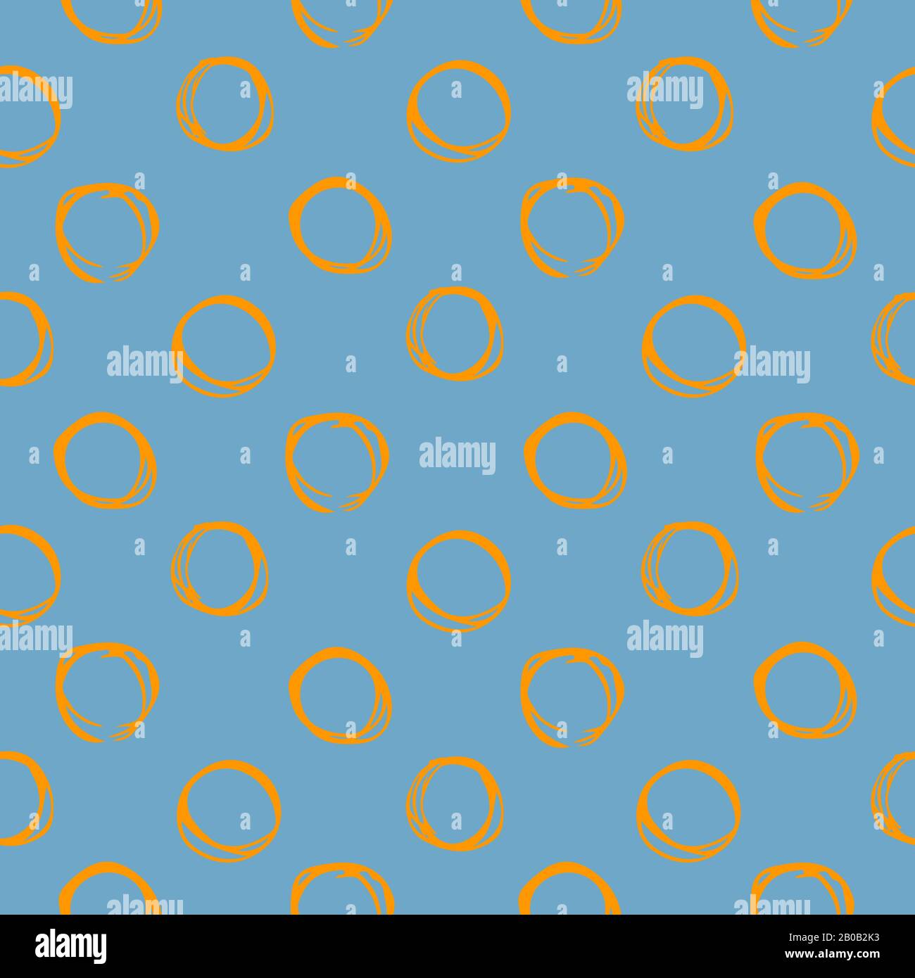 Motif transparent composé de cercles dessinés à la main. Illustration de Vecteur