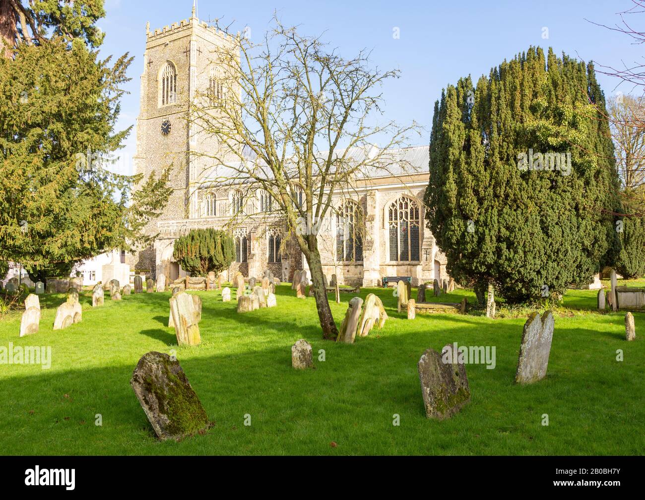 Église paroissiale du village Frallingham, Suffolk, Angleterre, Royaume-Uni Banque D'Images