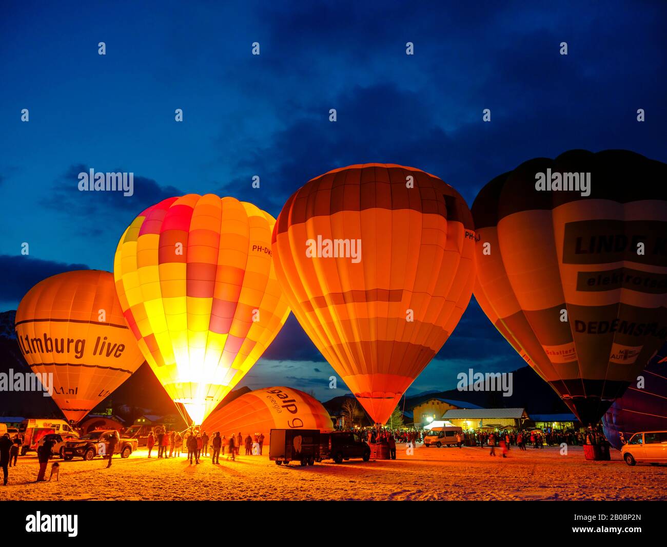 Montgolfière, Balloon Festival, Inzell, County Traunstein, Haute-Bavière, Bavière, Allemagne Banque D'Images