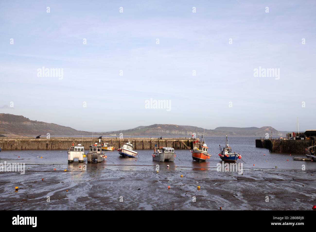 Ville côtière Lyme Regis, Dorset, Royaume-Uni; Banque D'Images