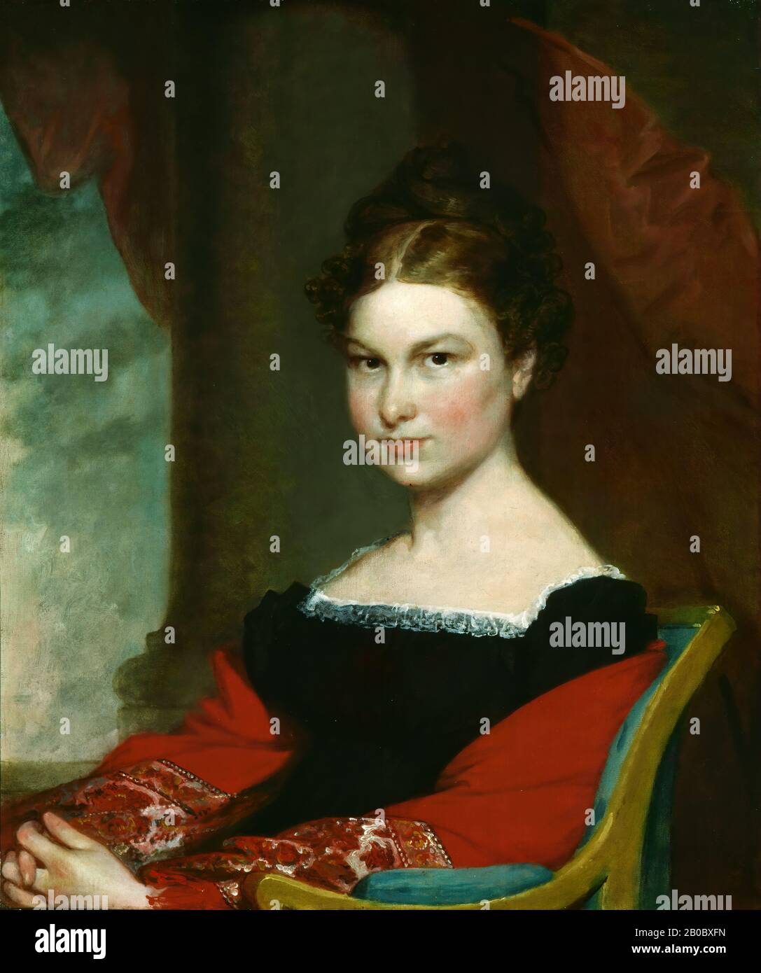 Gilbert Stuart, Portrait de Mme Thomas C. Upham (née Phebe Lord), CA. 1823, huile sur toile, 30 7/16 in. x 25 1/2 in. (77,31 cm x 64,77 cm) Banque D'Images