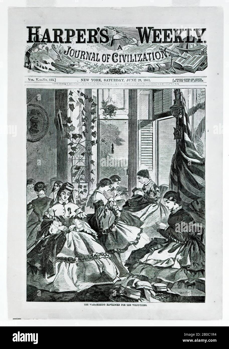 Winslow Homer, News Of the War, 1862, gravure sur papier, 15 13/16 in. X 22 1/8 in. (40,16 cm x 56,2 cm Banque D'Images