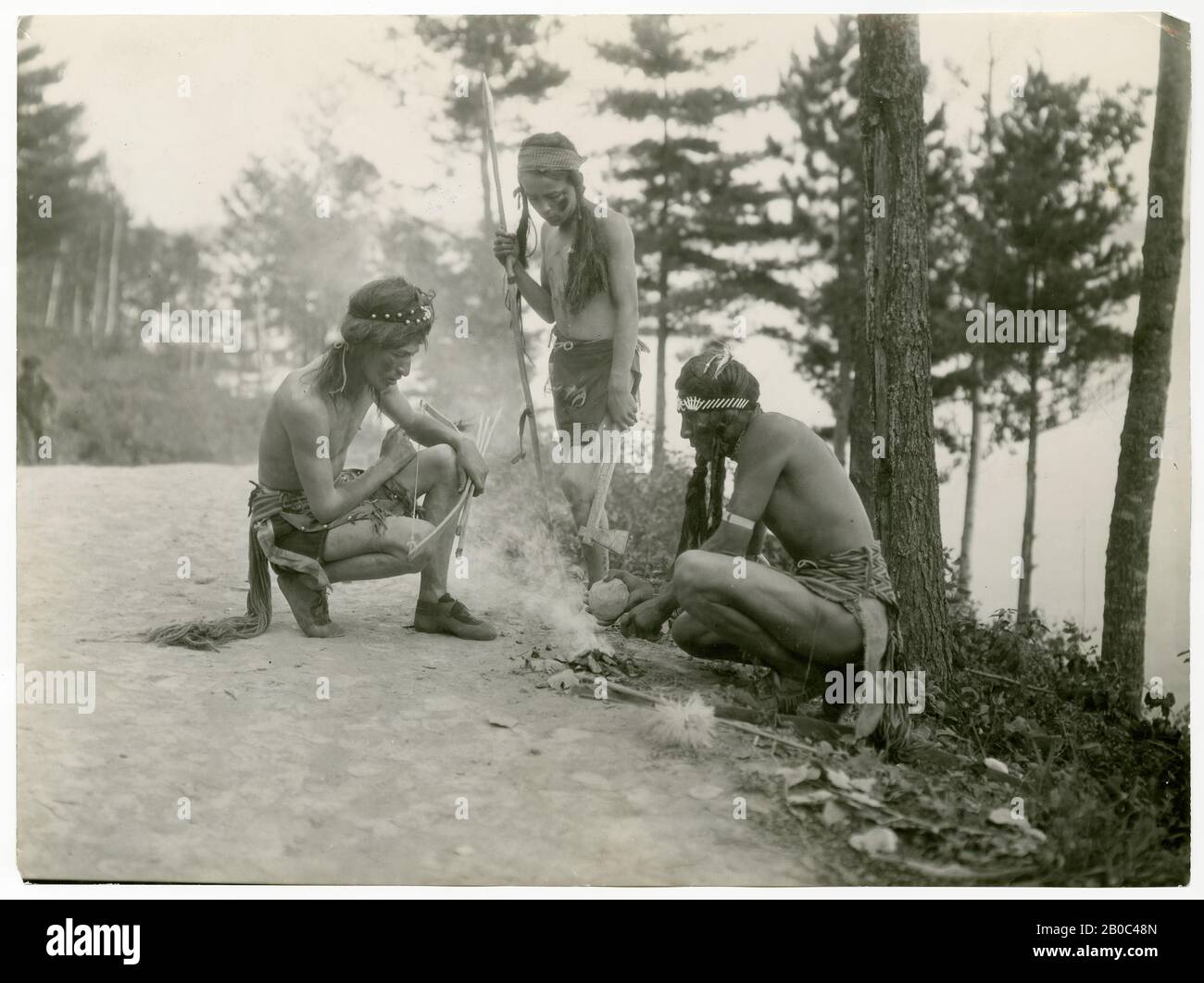 E.V. Butler, Indiens d'Amérique autochtone Ojibway, s.d., imprimé argent gélatine, 7 7/16 po. X 10 po. (18,89 cm x 25,4 cm) Banque D'Images