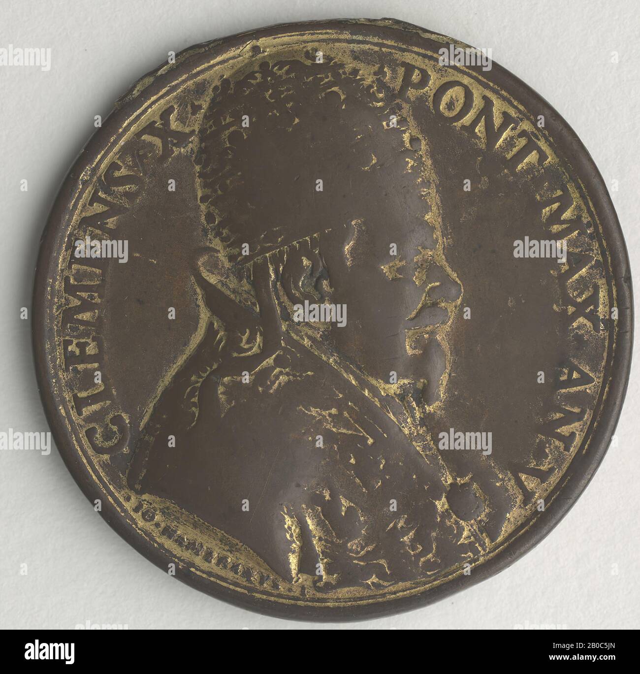 Artiste inconnu, Clément X Médaille Altieri 1675, 1675, bronze, 1 9/16 po. (4 cm) Banque D'Images