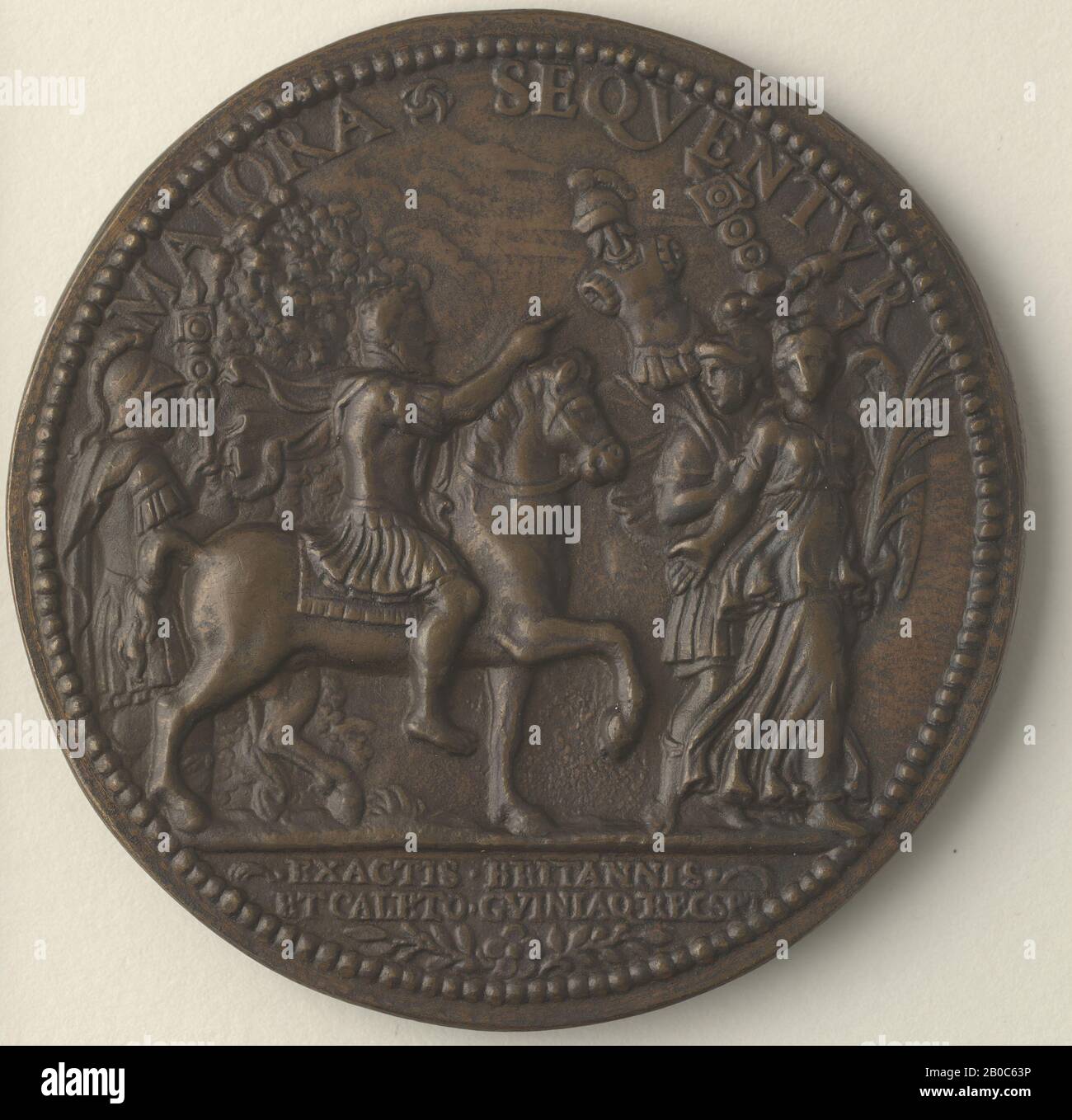 Artiste inconnu, Médaille Henry II, 1500-1600, bronze, 2 15/16 po. (7,4 cm) Banque D'Images