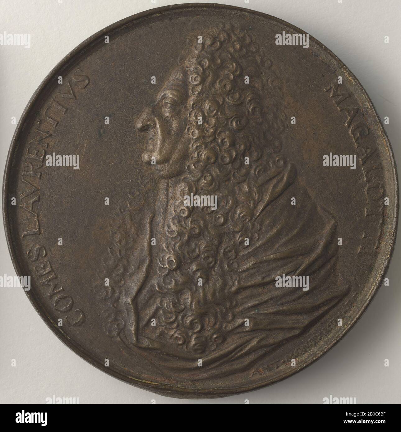 Antonio Montauti, Lorenzo Magalotti, 1712, bronze, 3 5/8 in. (9,2 cm) Banque D'Images