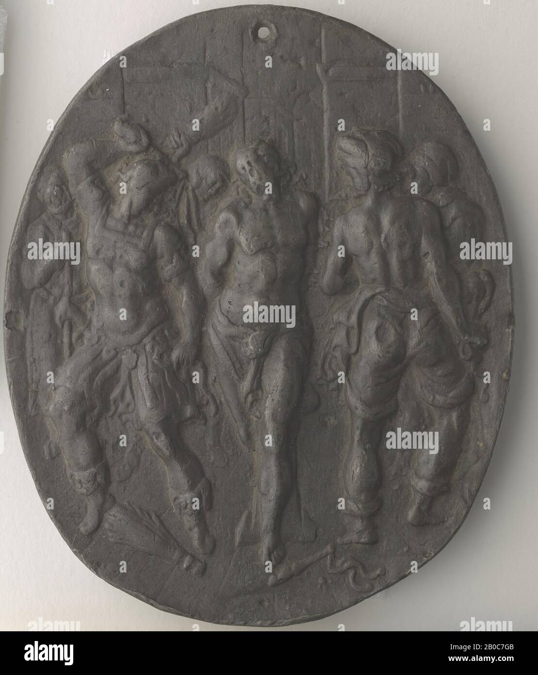 Artiste inconnu, The Flagellation, n. d., plomb, 4 7/16 po. X 3 11/16 po. (11,3 cm x 9,3 cm) Banque D'Images