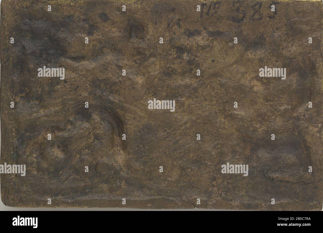 Artiste inconnu, Diana et Actaeon, s.d., bronze, doré, 2 13/16 po. X 4 3/8 po. (7,2 cm x 11,1 cm) Banque D'Images