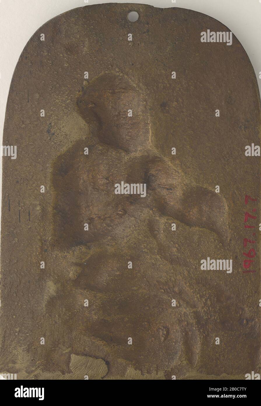 Artiste inconnu, The Penitent Saint Peter, n. d., bronze, 5 11/16 in. X 3 15/16 in. (14,4 cm x 10 cm) Banque D'Images