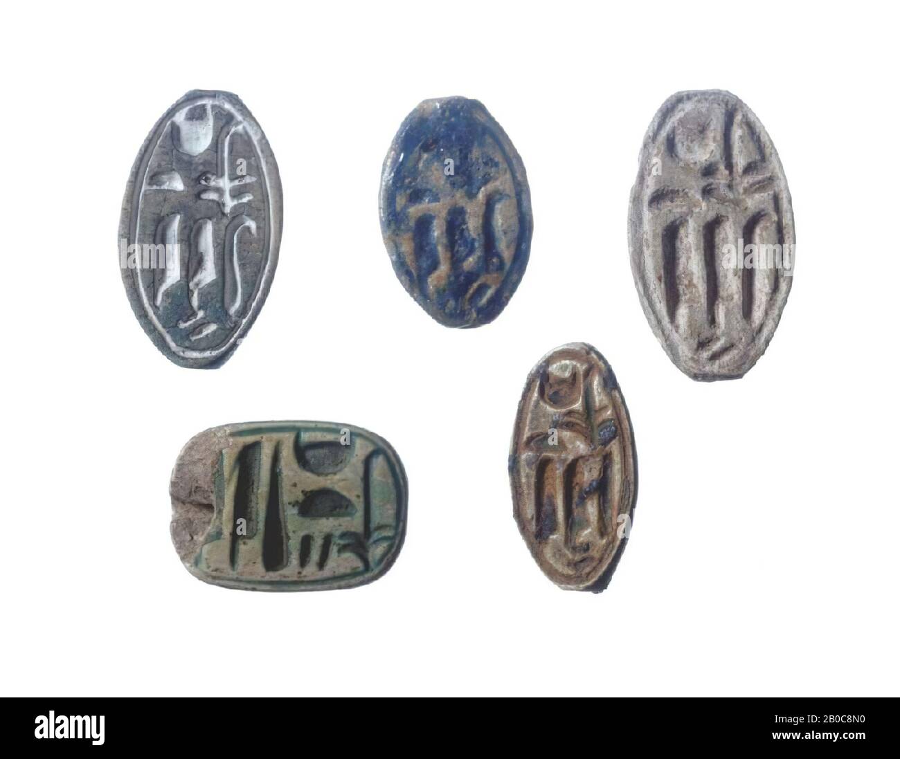 Plaque, ovale, Teje, phoque, plaque, foi, longueur: 2 cm, Nouveau Royaume, 18ème dynastie, Amenhotep III, Egypte Banque D'Images