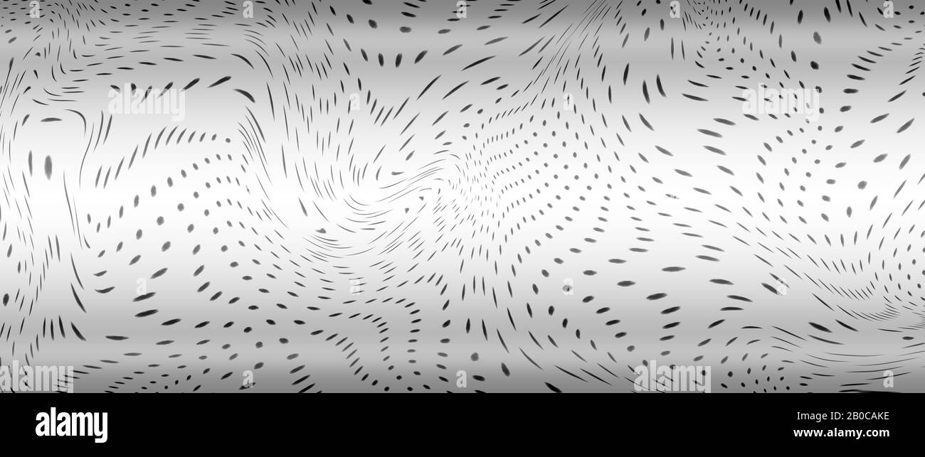 métal liquide noir et blanc avec lumière et ombre. fond et texture du métal. illustration tridimensionnelle. Banque D'Images