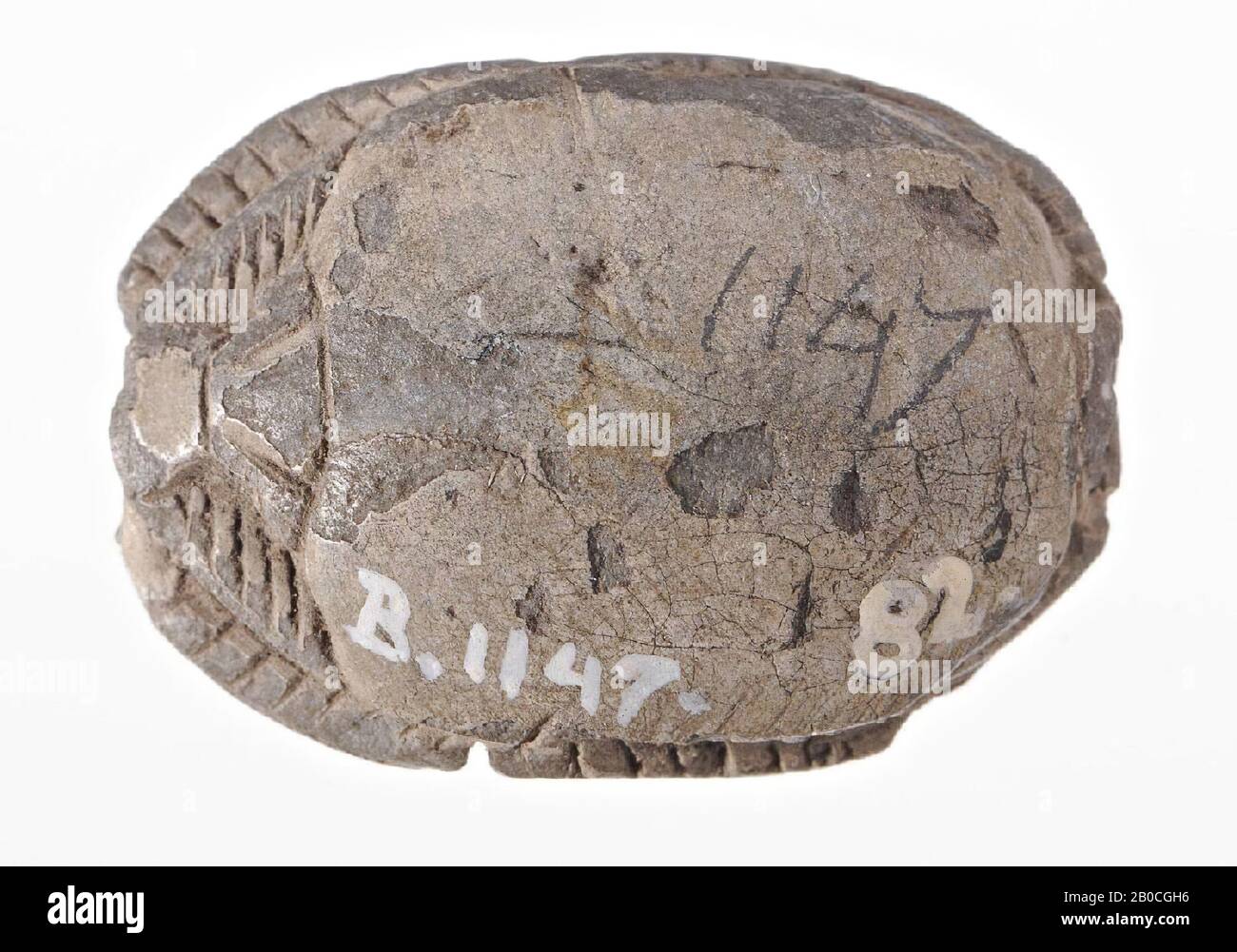 Scarab, roi, debout, ennemi, phoque, scarabée, foi, 2,7 cm, Egypte Banque D'Images