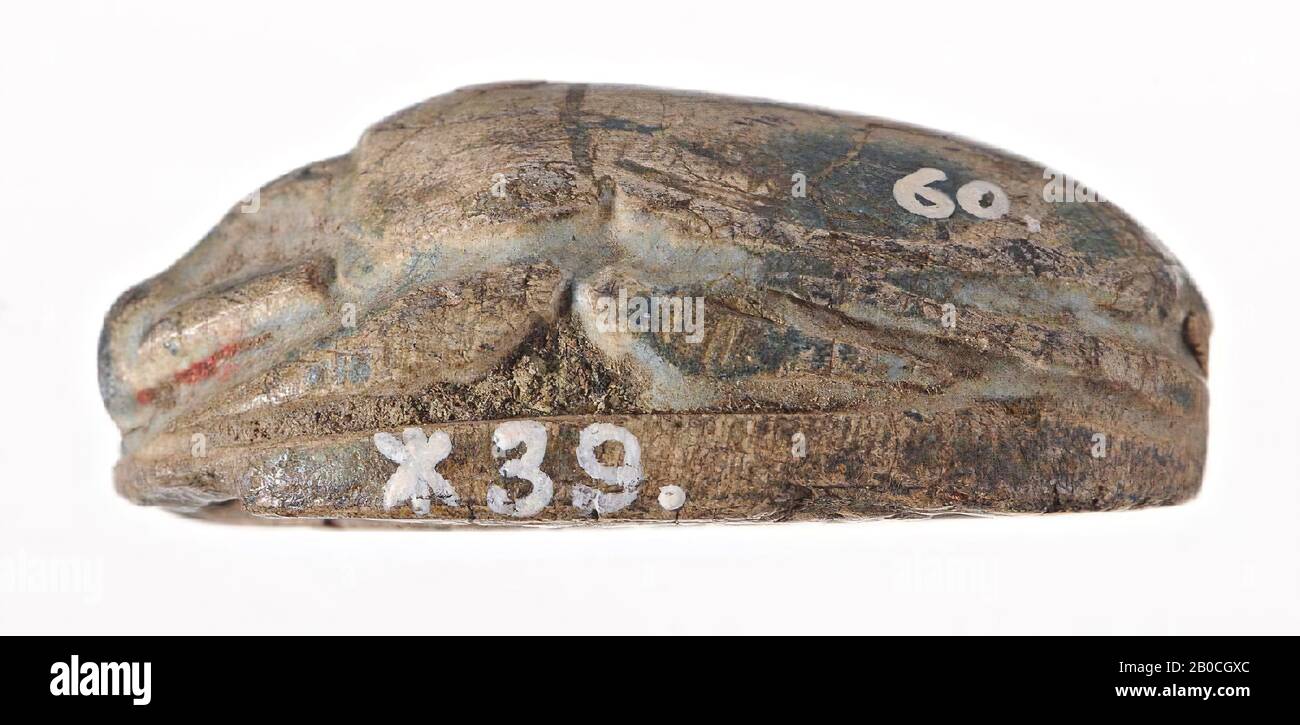 Scarab, coléoptère, ailé, couronne, phoque, scarabée, foi, 3 cm, Egypte Banque D'Images