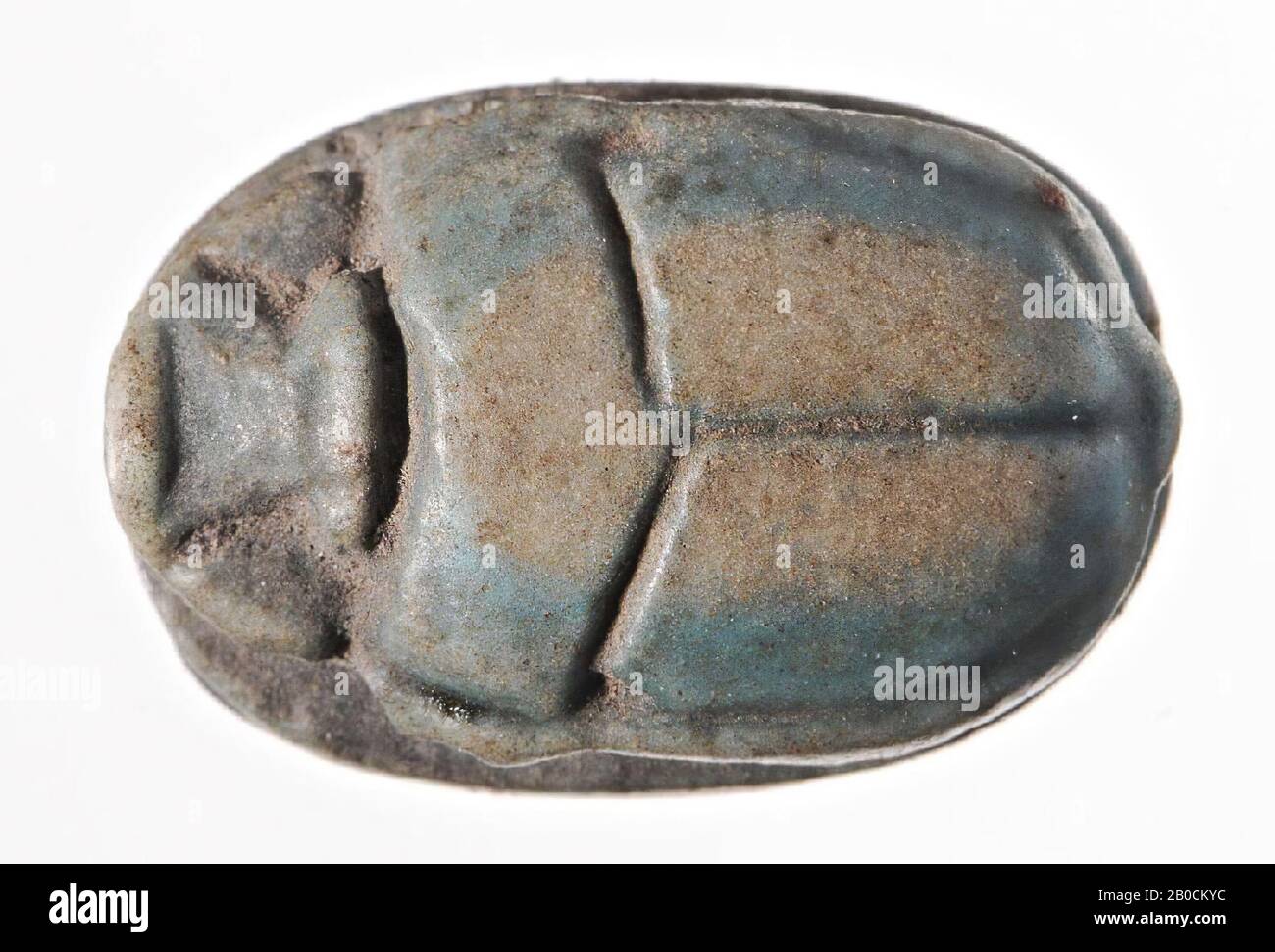 Scarab, nefertign, motif curl, phoque, scarabée, foi, 1,9 cm, Egypte Banque D'Images