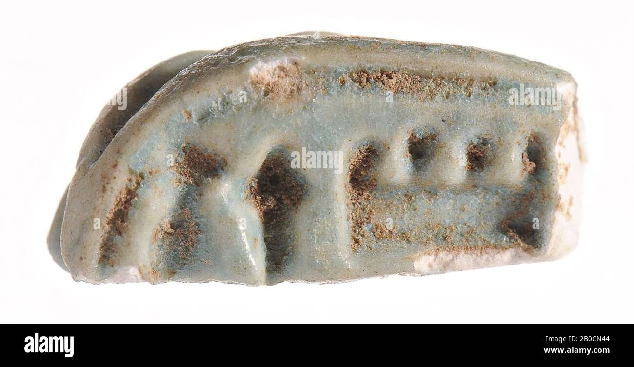 Scarab, moitié droite, Nebmaatre, phoque, scarab, foi, 0,5 x 1,2 cm, Nouveau Royaume, 18ème dynastie, Amenhotep III, Egypte Banque D'Images