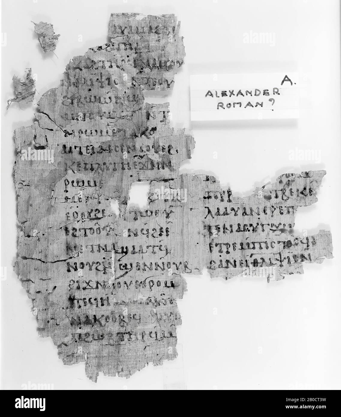 Egypte, Manuscrit, Copte, Sahidi, Papyrus, Période Copte, Egypte Banque D'Images