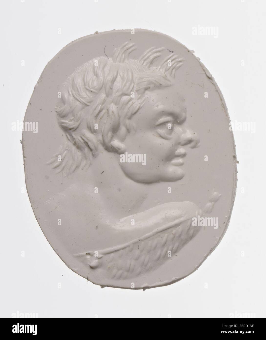 VZ: Buste de satyr à gauche, tête avec des verrous droits de cheveux et profil, cheveux de coffre avec robe de cheveux en 3 Banque D'Images