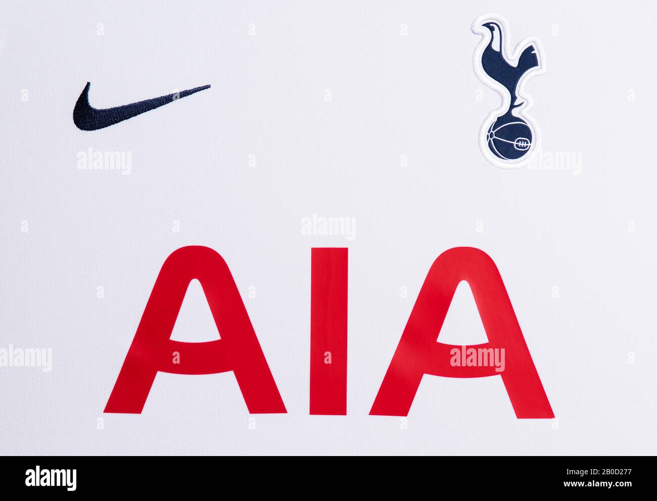 Gros Plan Sur Tottenham Hotspur Nike Home Kit 2019/20. Banque D'Images