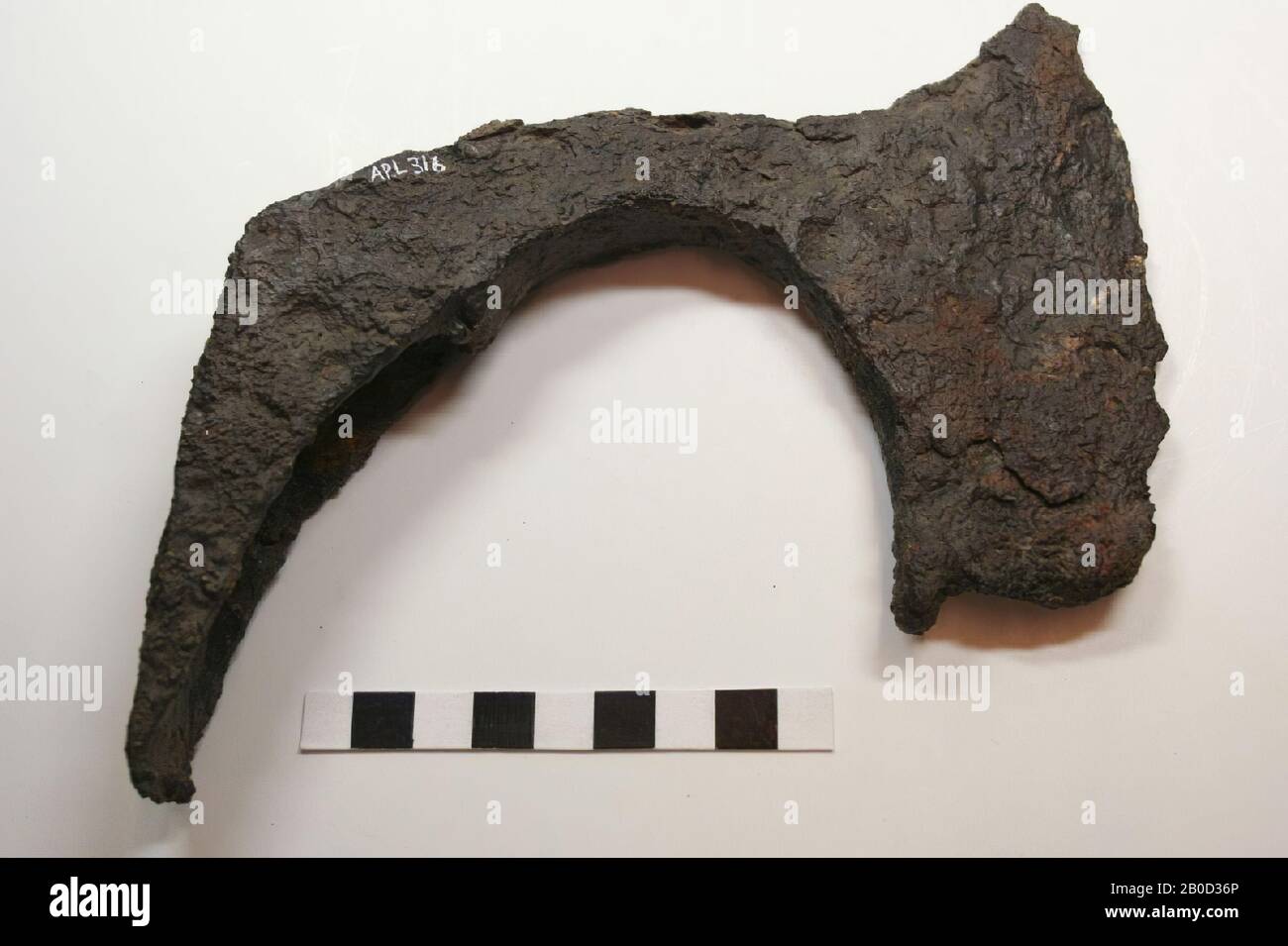 AX, métal, fer, 16,2 x 10,6 x 3,2 cm, médiéval, Allemagne, inconnu, inconnu, Andernach Banque D'Images