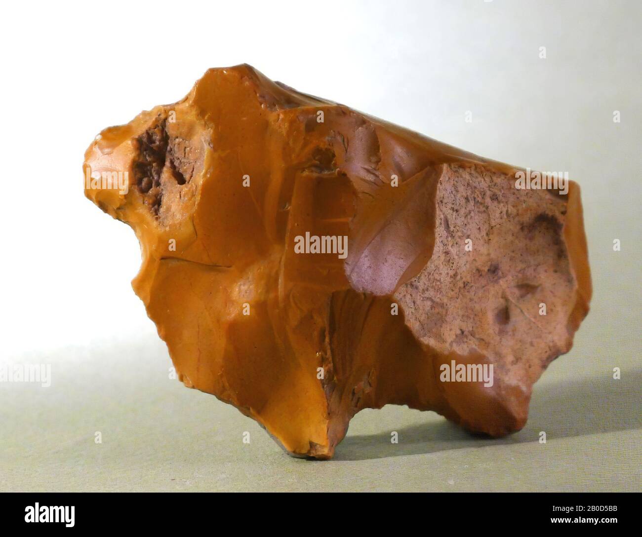 Pierre figurine, silex, L: 7,2 cm, L: 4,2 cm, D: 2,0 cm, G: 46 gr, paléolithique ?, France, Vellèches Banque D'Images