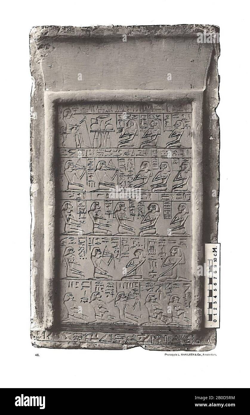 Egypte, stela, calcaire, 55 x 31,5 cm, Moyen Royaume, Egypte Banque D'Images