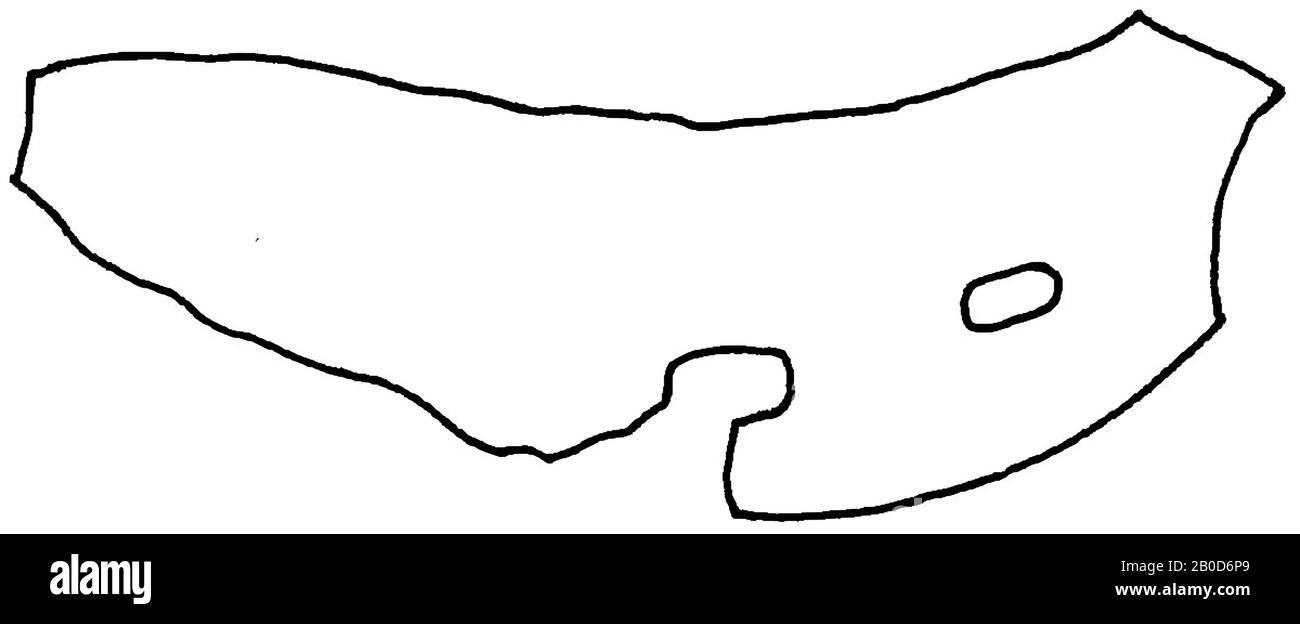 Fragment d'une chaussure de cheval de fer, fragments, métal, fer, vmeb 550-700, Pays-Bas, Noord-Brabant, Bergeijk, Bergeijk, Fazantlaan Banque D'Images