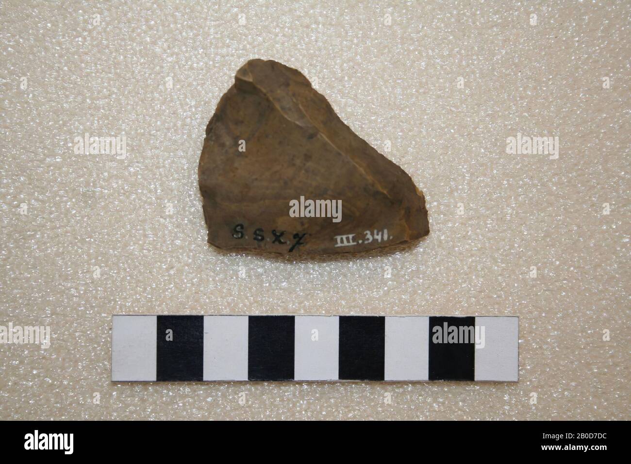 Couteau, pierre, silex, l: 4,9 cm, br: 3,9 cm, préhistoire, Suisse, Zurich Banque D'Images