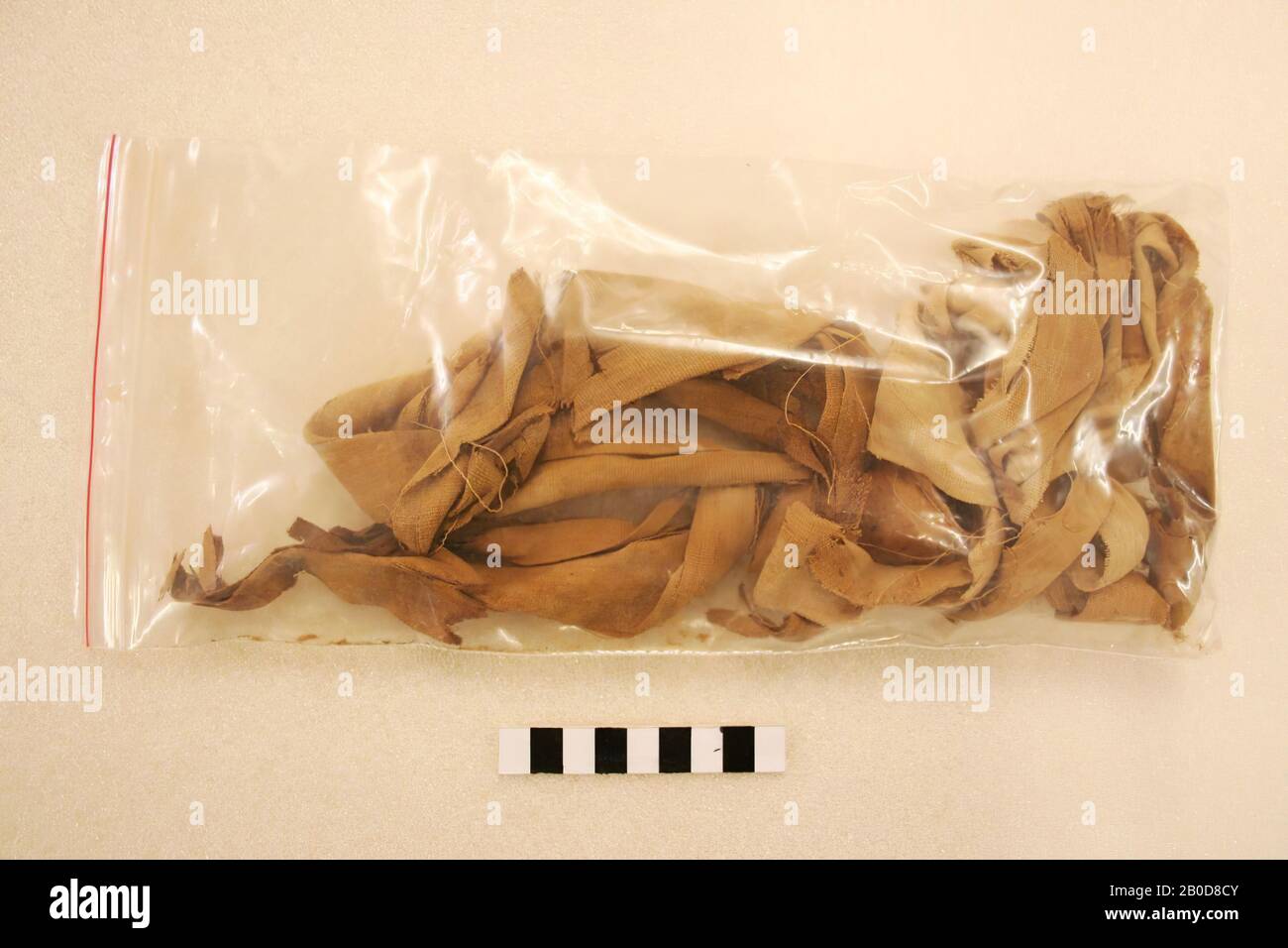 Fragments de wraps de momie., Upholstère, tissu, lin, Egypte Banque D'Images