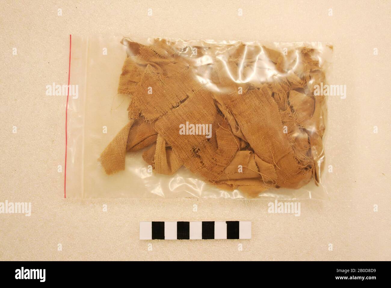 Fragments de wraps de momie., Upholstère, tissu, lin, Egypte Banque D'Images