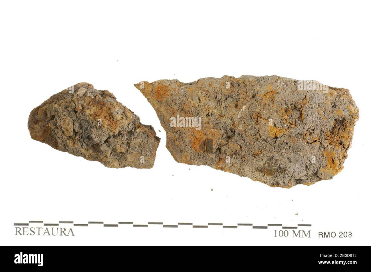 Lame de couteau, lame de couteau, fer, 10,6 x 3,5 cm, x, Pays-Bas, Utrecht, Wijk bij Duurstede, Wijk bij Duurstede, Dorestad Banque D'Images