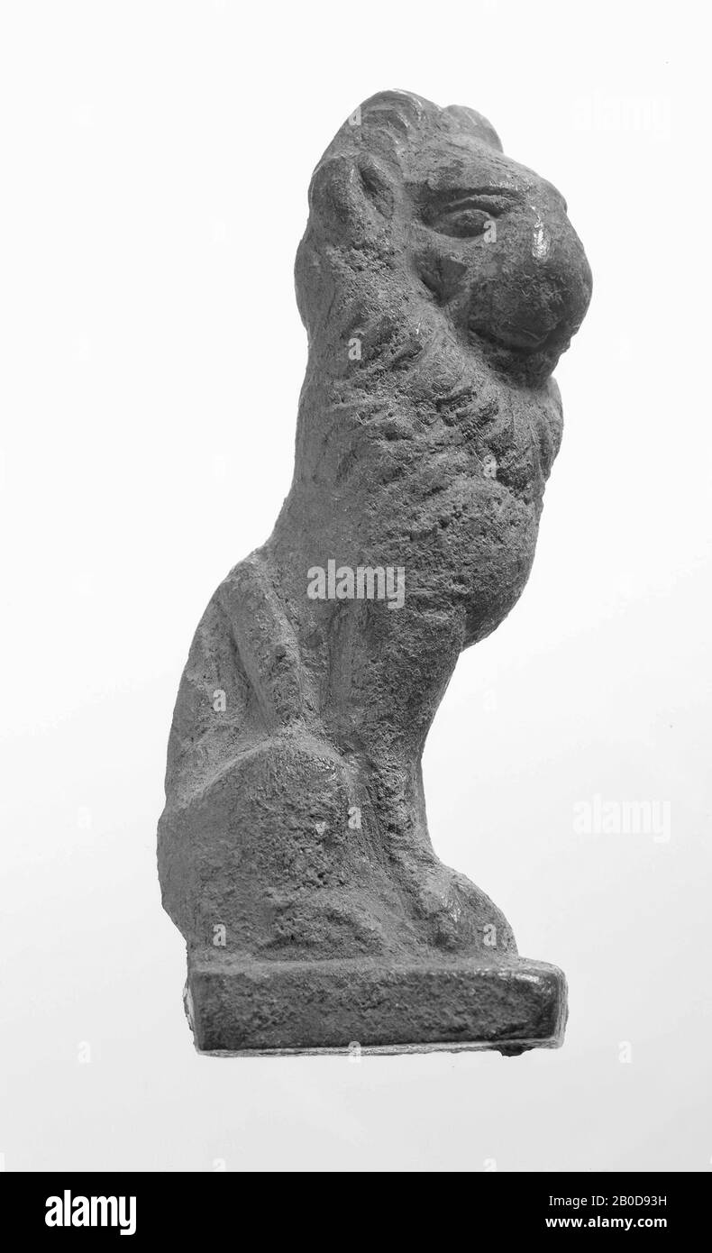 Bronze lion., figure, métal, bronze, hauteur : 7,2 cm, romain 1-300, Pays-Bas, Gueldre, Heumen, Nederasselt Banque D'Images