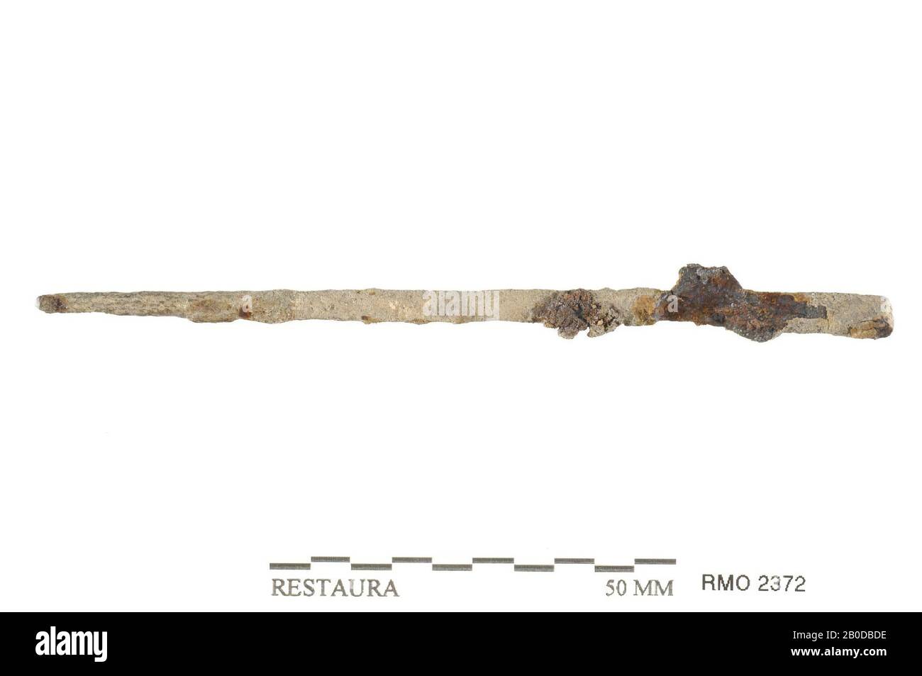 Stylo ou broche, broche ou broche, fer, 10,5 x 0,8 cm, x, Pays-Bas, Utrecht, Wijk bij Duurstede, Wijk bij Duurstede, Dorestad Banque D'Images