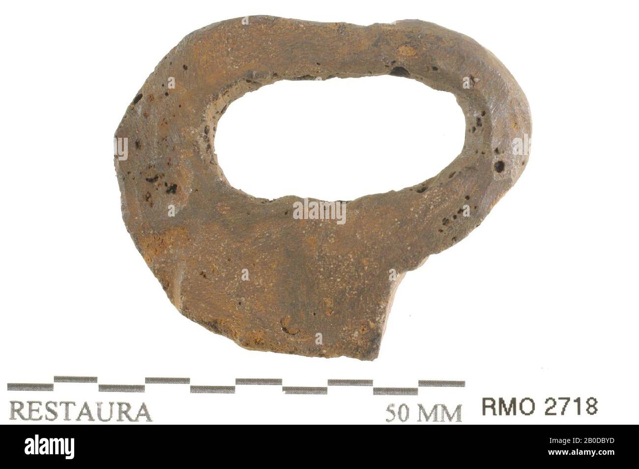 Eye, Eye, Iron, 4,5 x 3,6 cm, x, Pays-Bas, Utrecht, Wijk bij Duurstede, Wijk bij Duurstede, Dorestad Banque D'Images