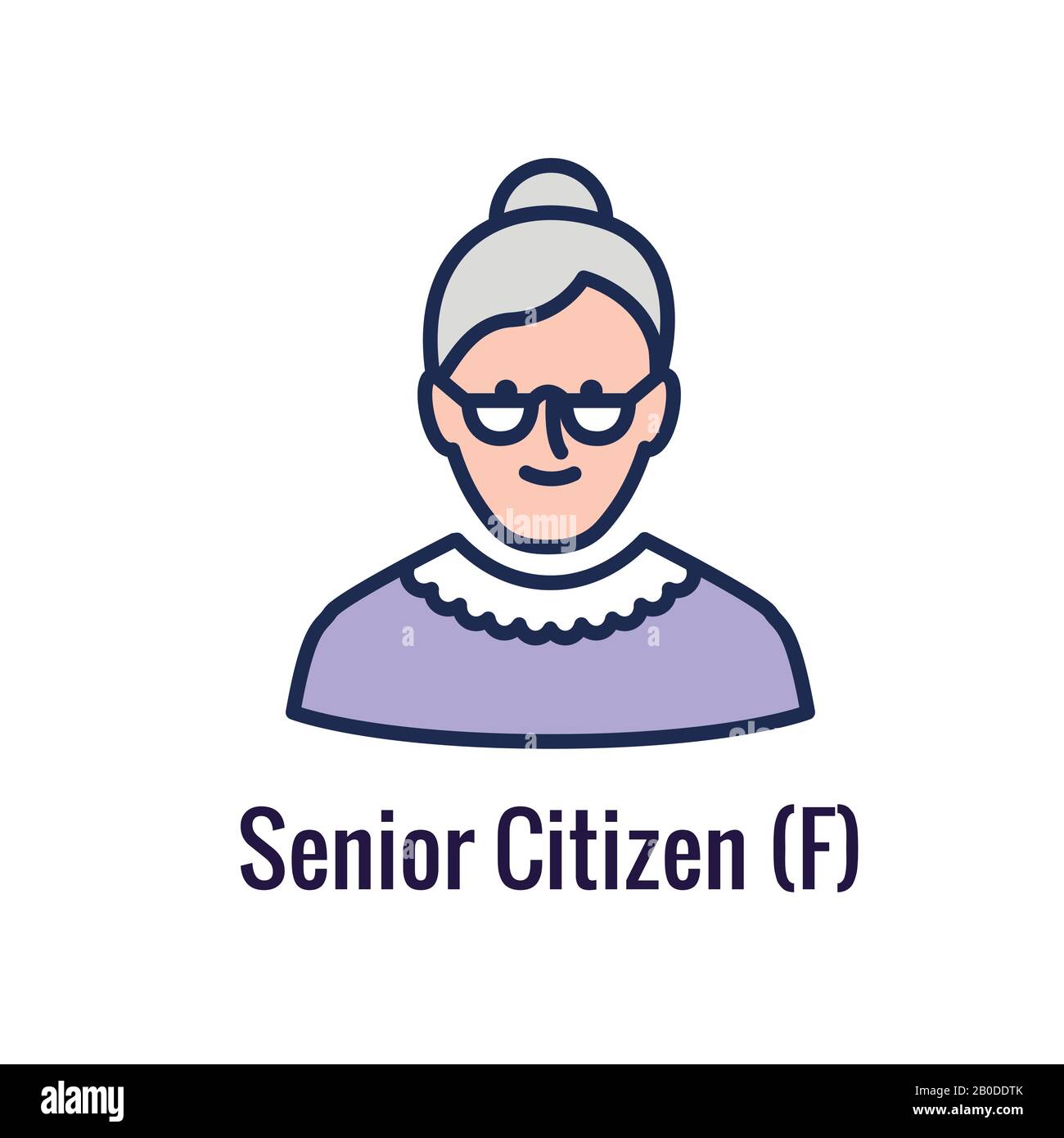 Retraite des générations - Icon Set considérations montrant pour la retraite Illustration de Vecteur