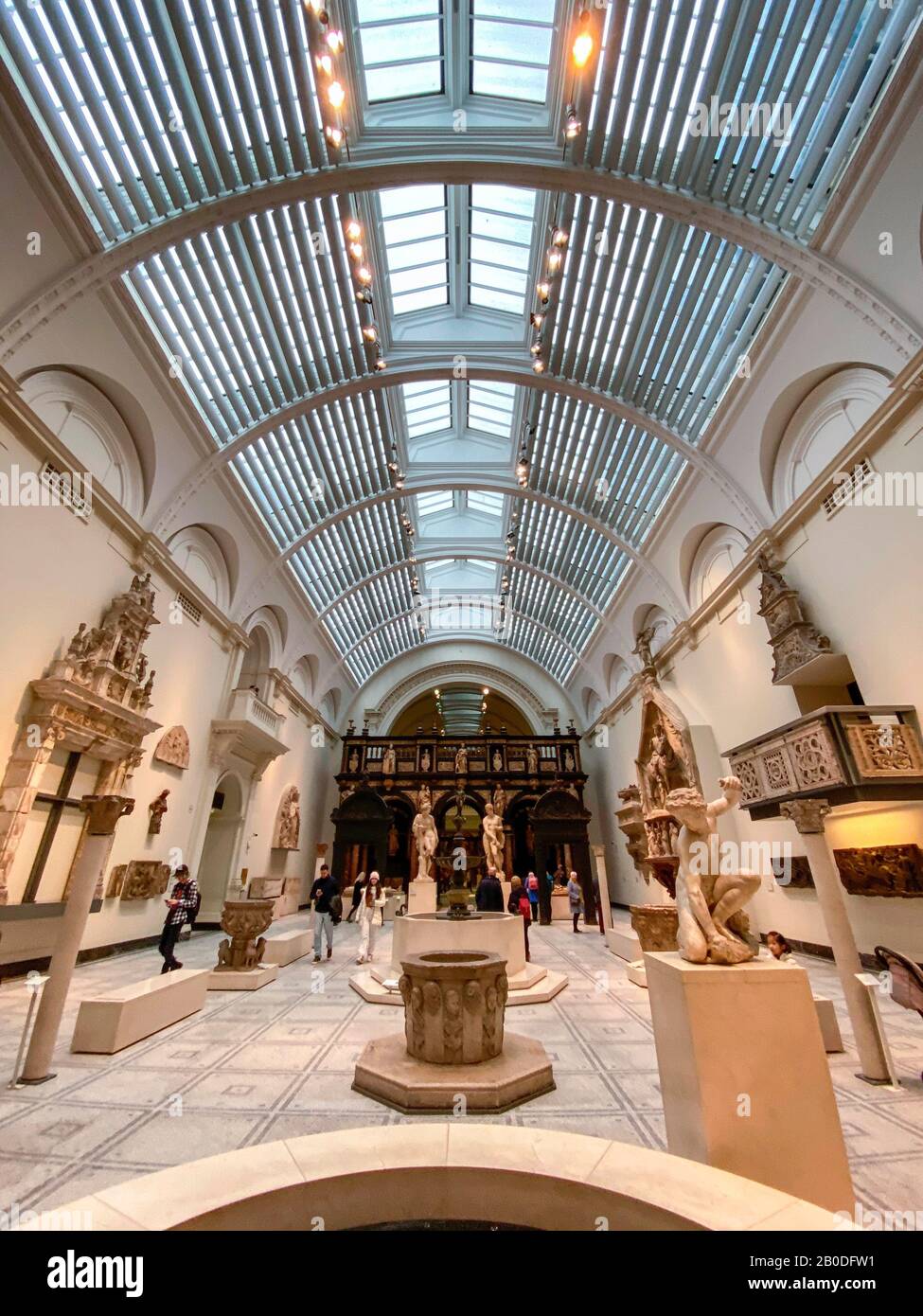 Victoria and Albert Museum dans le centre de Londres au Royaume-Uni. Banque D'Images