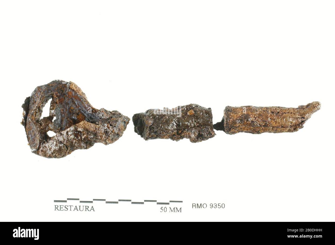 Stylo avec oeil, oeillet, fer, 10,5 x 2,9 cm, x, Pays-Bas, Utrecht, Wijk bij Duurstede, Wijk bij Duurstede, Dorestad Banque D'Images