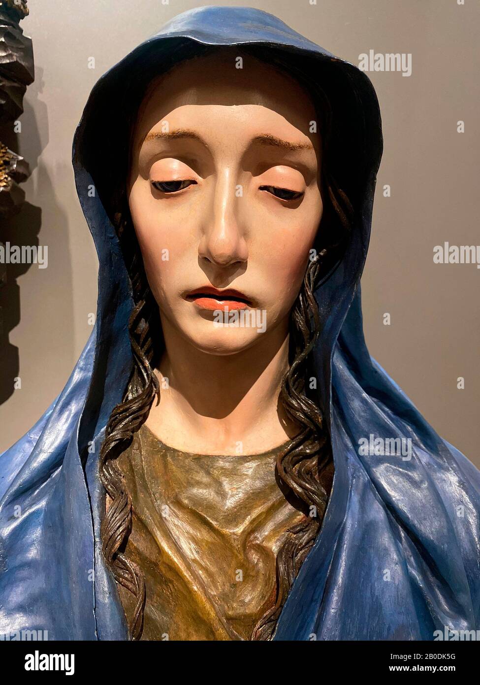 La Vierge des Sorrows (1689) au Victoria and Albert Museum, dans le centre de Londres, au Royaume-Uni. Banque D'Images