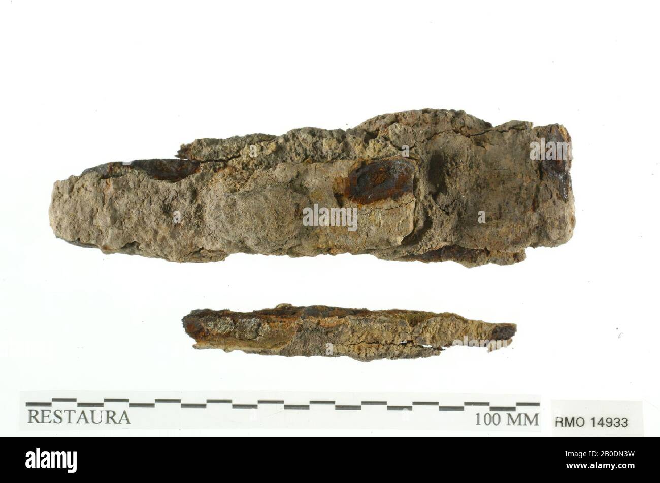 Pays-Bas Moyen âge, partie du château, partie de plume, fer, 10.0 x 2.5 cm, x, Pays-Bas, Utrecht, Wijk bij Duurstede, Wijk bij Duurstede, Dorestad Banque D'Images