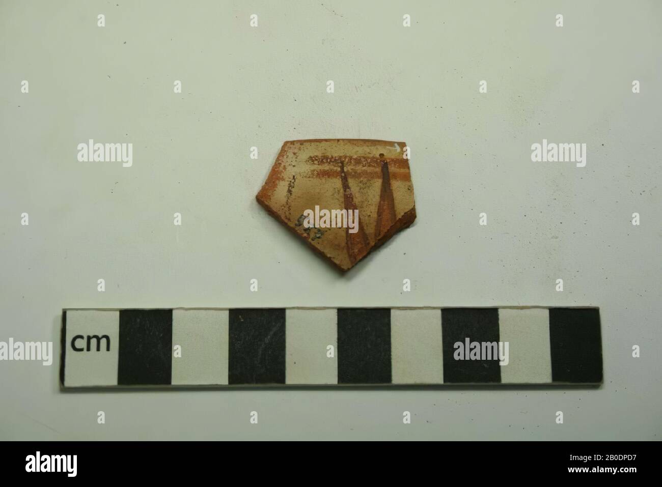 Egypte, shard, faïence, 2,5 x 3 cm Banque D'Images