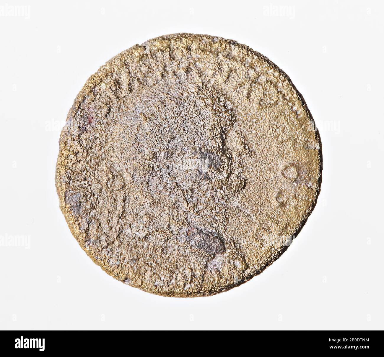 Pays-Bas période romaine, pièce, dupondius, Vespasien, métal, cuivre, Diam., 29 mm, poids, 9,93 gr, roman 71, Pays-Bas, Utrecht, Bunnik, Vechten Banque D'Images